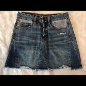 American Eagle Outfitters Distressed Denim Skirt